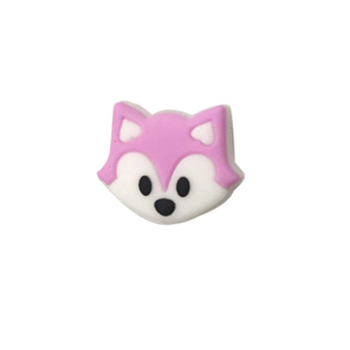 Wholesale 3pcs Silicone Fox Focal beads